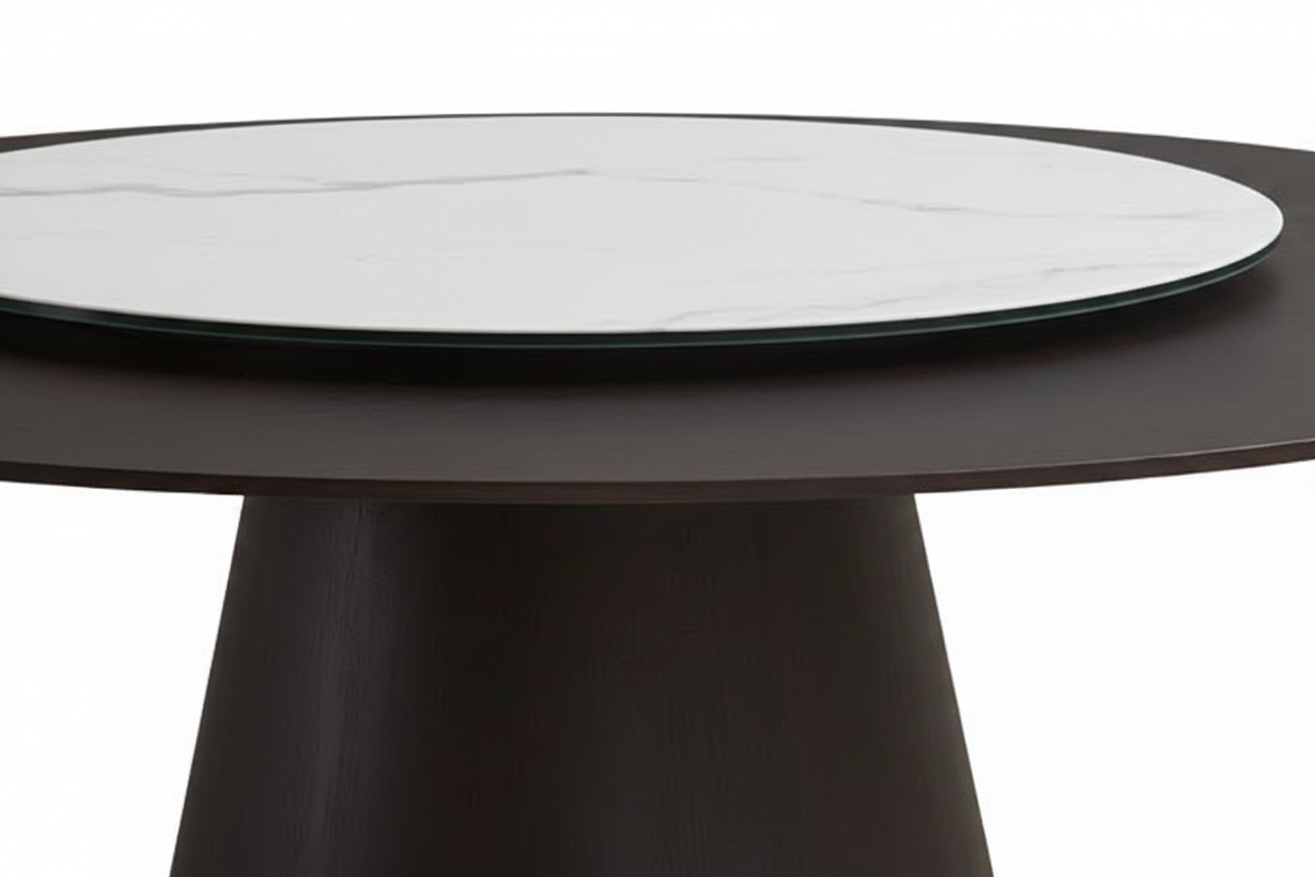 Dark Cone-Base Table – Close-Up Detail