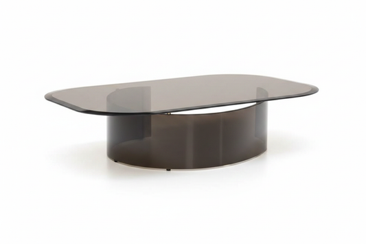 Lunaris Smoked Glass Coffee Table back view