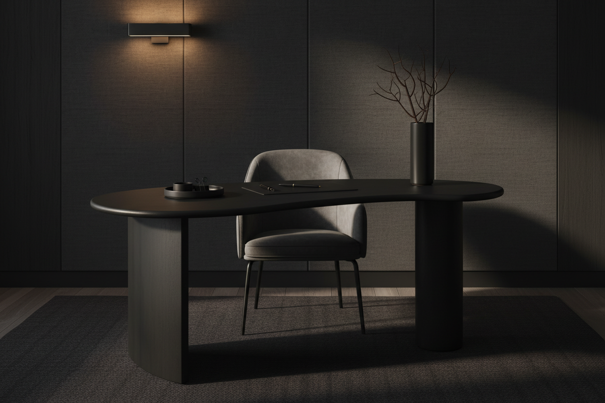 Forma Desk — full interior context