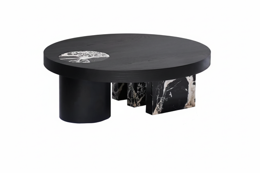Obsidio Round Coffee Table side view