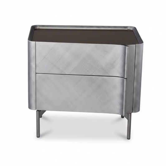 Acciaio Bedside Table – Front
