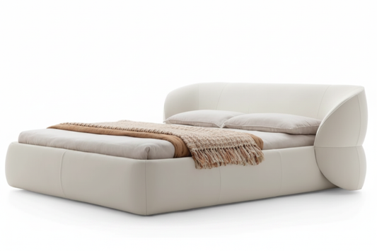 Asymmetric Sculptural Bed – Front View