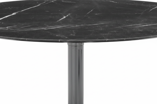 Black Marble Tulip Table – Close-Up Detail