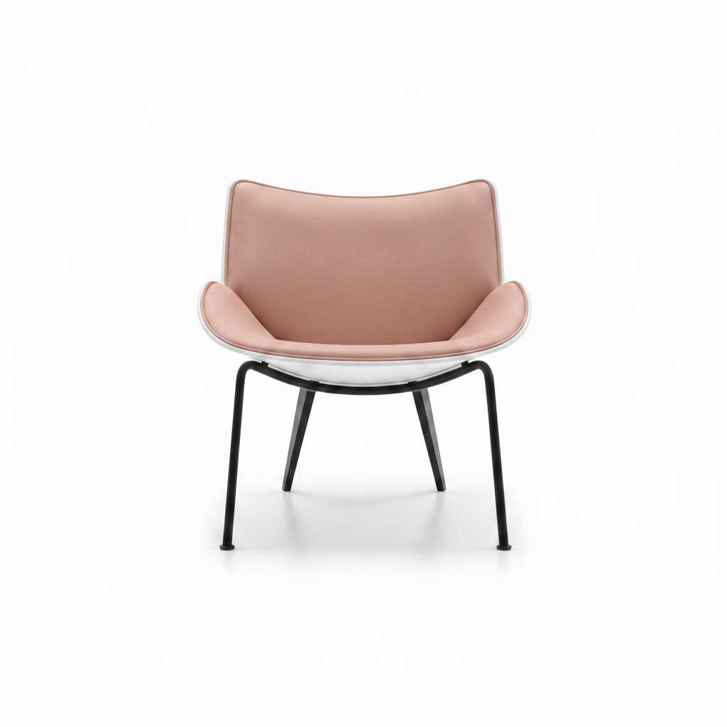 Calla Accent Chair – Blush Pink Studio Shot