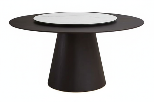 Dark Cone-Base Table – 45° Elevated View