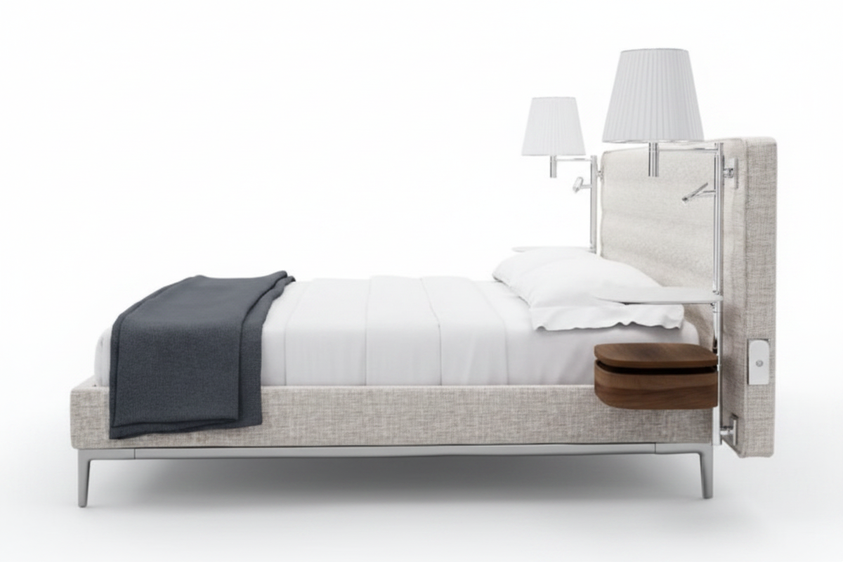 Hotel Bed – Side Profile View