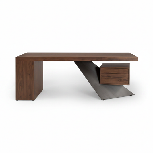 Vega Executive Desk — side profile view