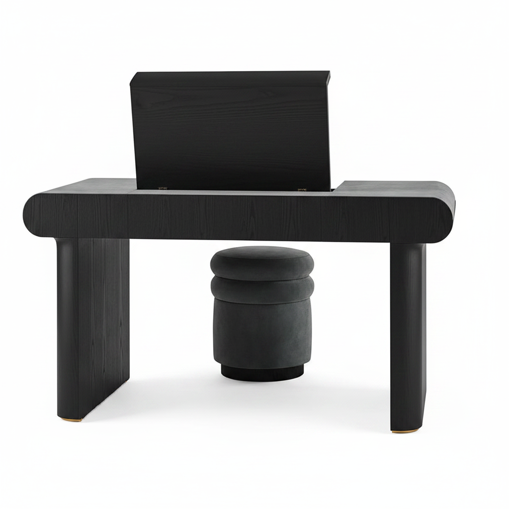 Back view of Obsidian dressing table