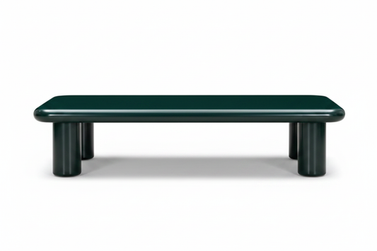 Colonna Glossy Green Coffee Table side view