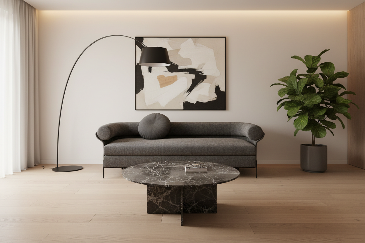 Velvano Three-Seater Sofa in luxury living room