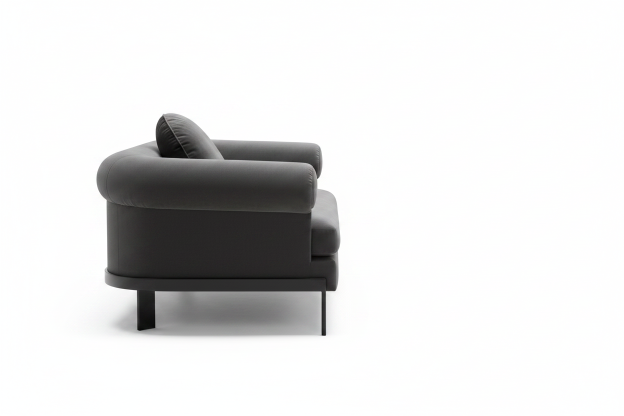 Velvano Three-Seater Sofa side view