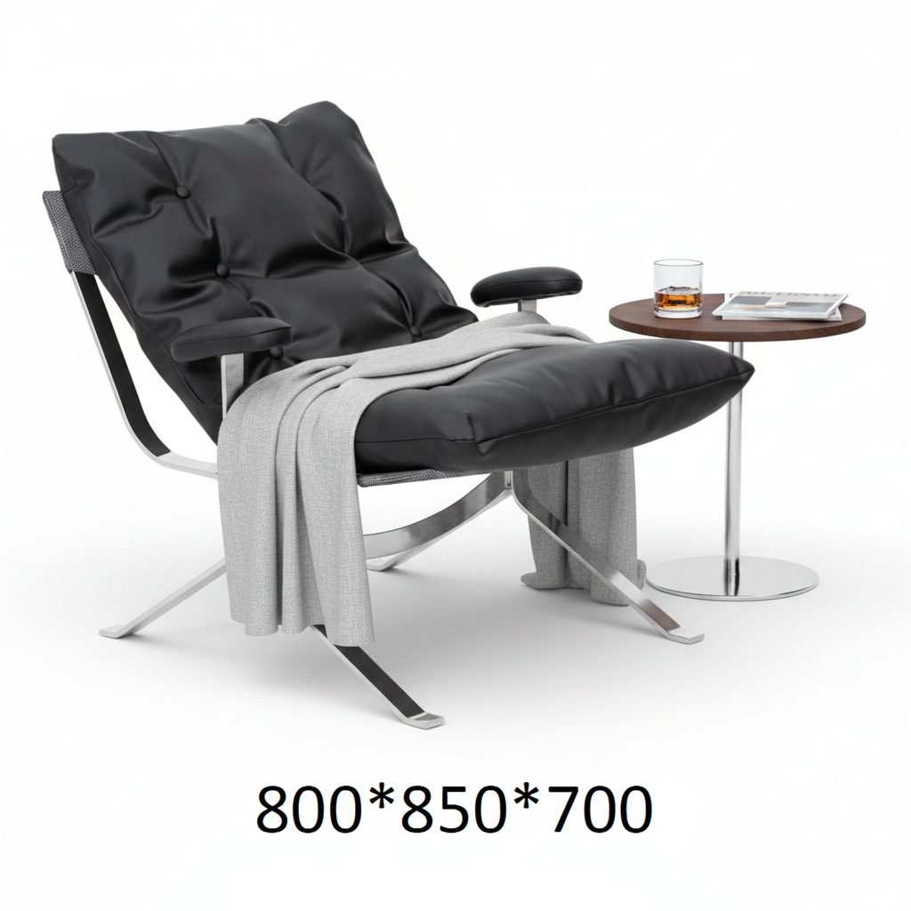 Falco Sling Lounge Chair — styled with accessories