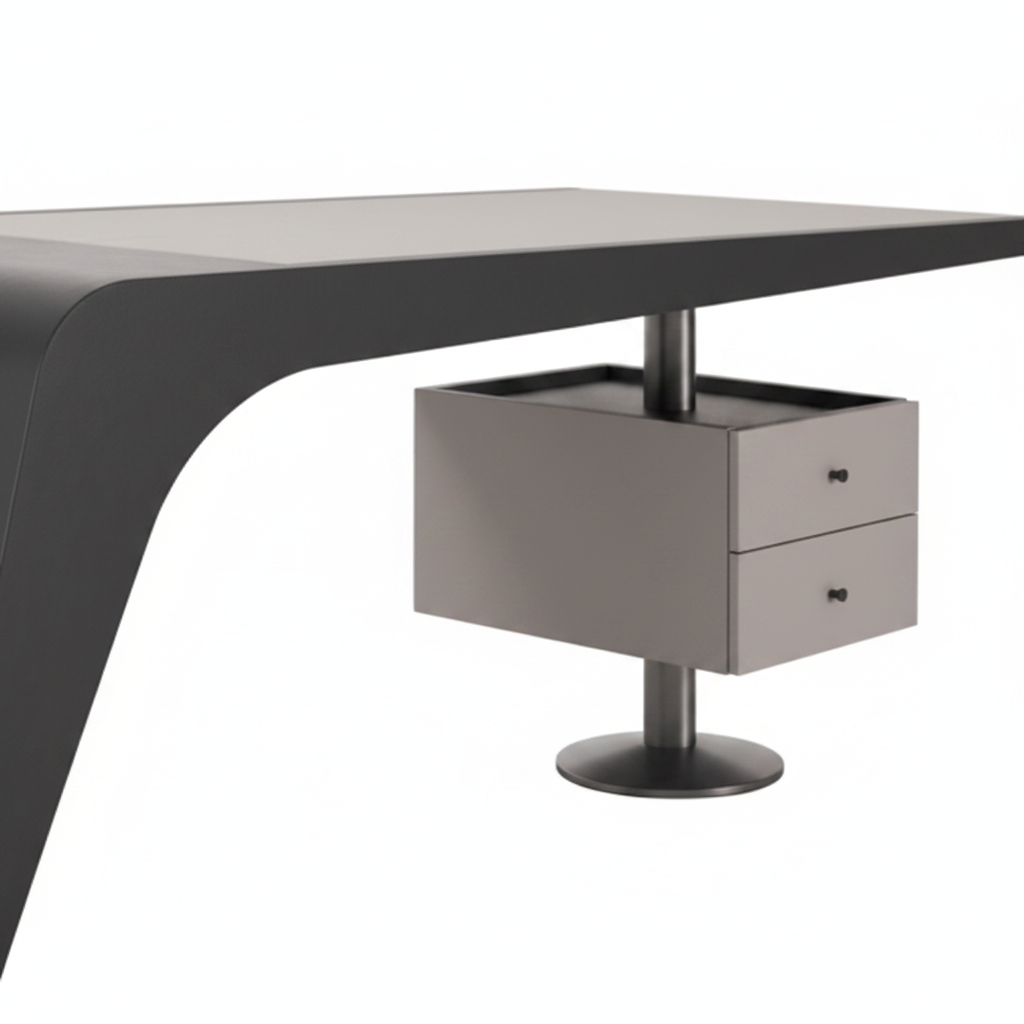 Incline Executive Desk — close-up detail
