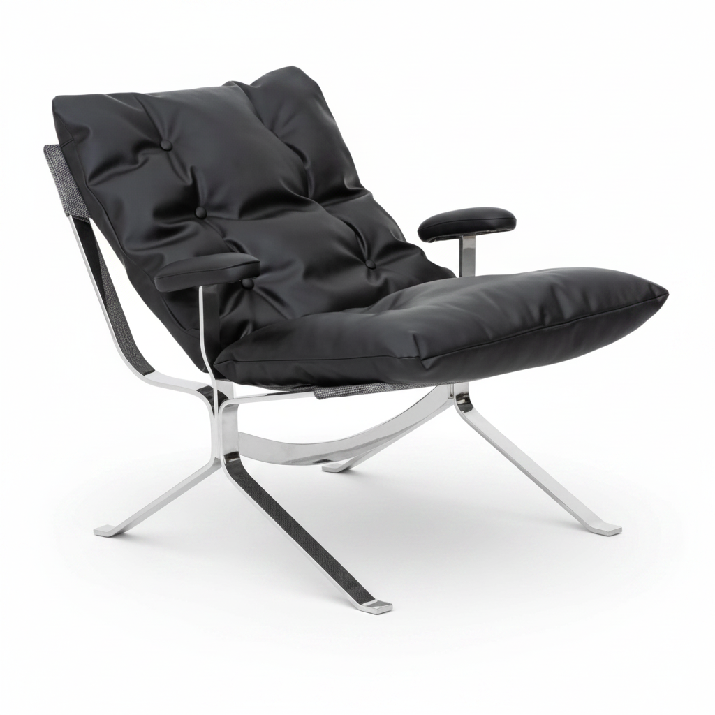 Falco Sling Lounge Chair — front 3/4 view