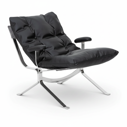 Falco Sling Lounge Chair — front 3/4 view