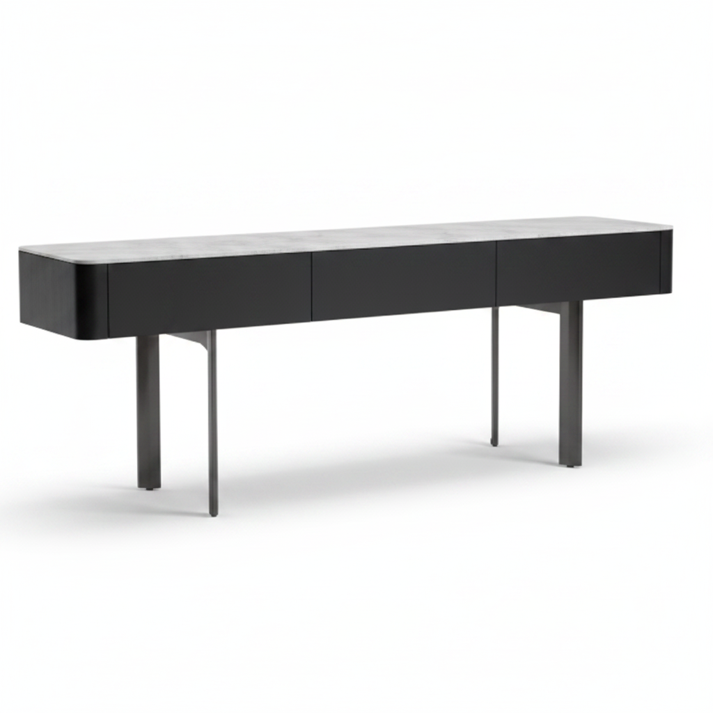 Noir Console Table — back view