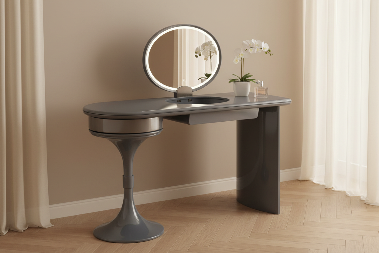 Orbis dressing table in a modern luxury bedroom