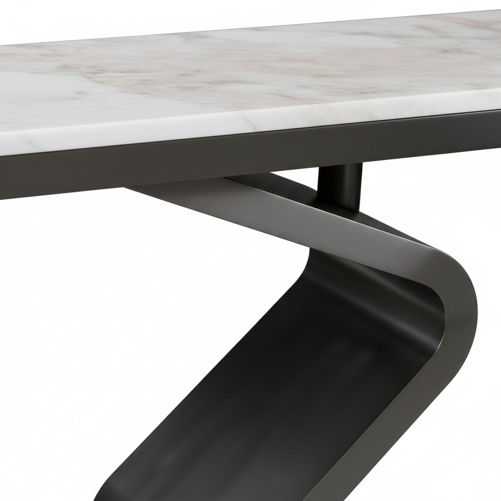Zeta Console Table — close-up detail
