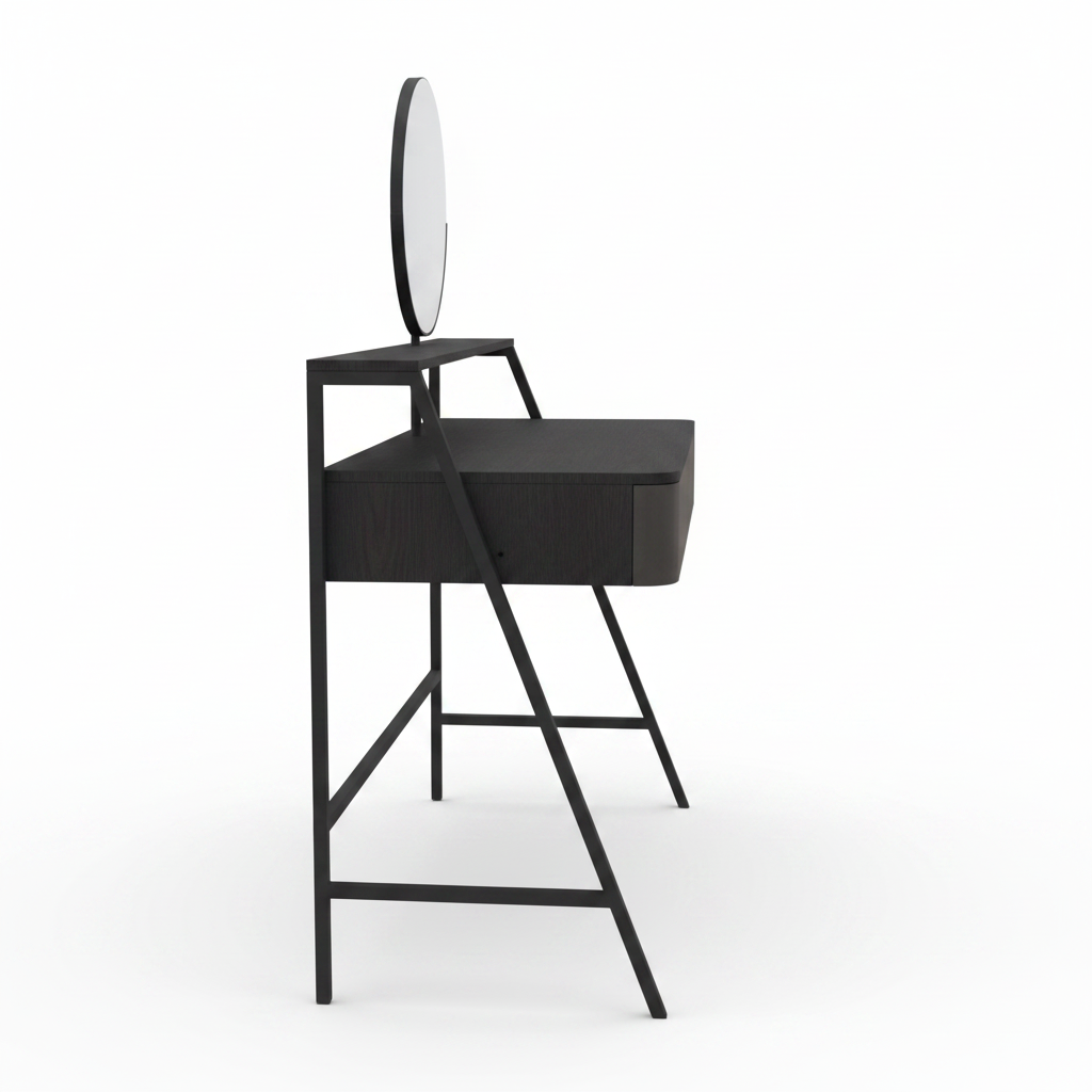 Side profile view of Atelier dressing table