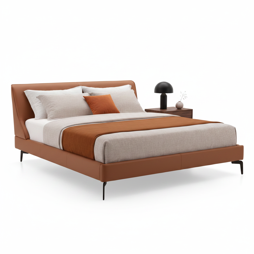 Ala bed — styled with bedside accessories