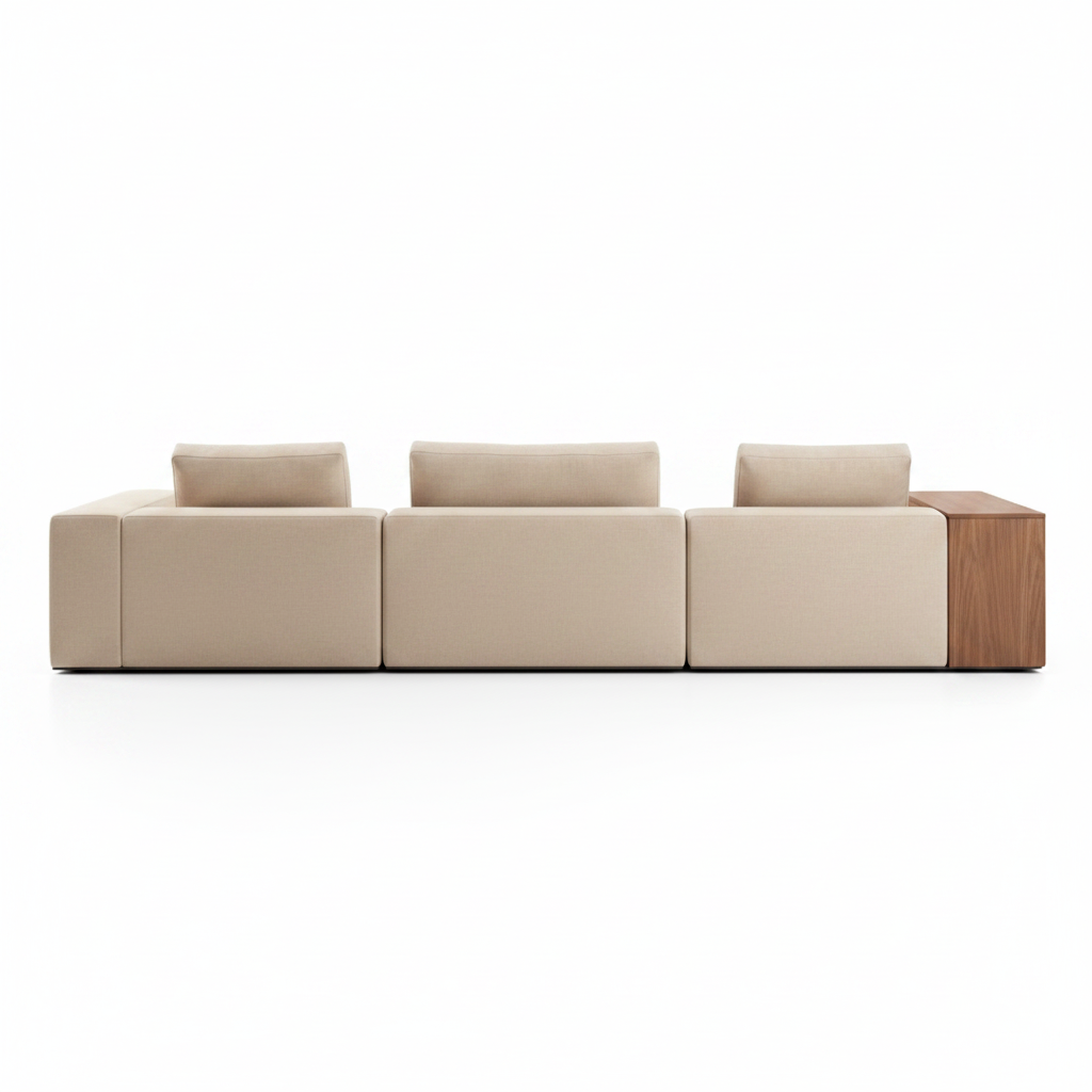 Plano modular sofa system — back view
