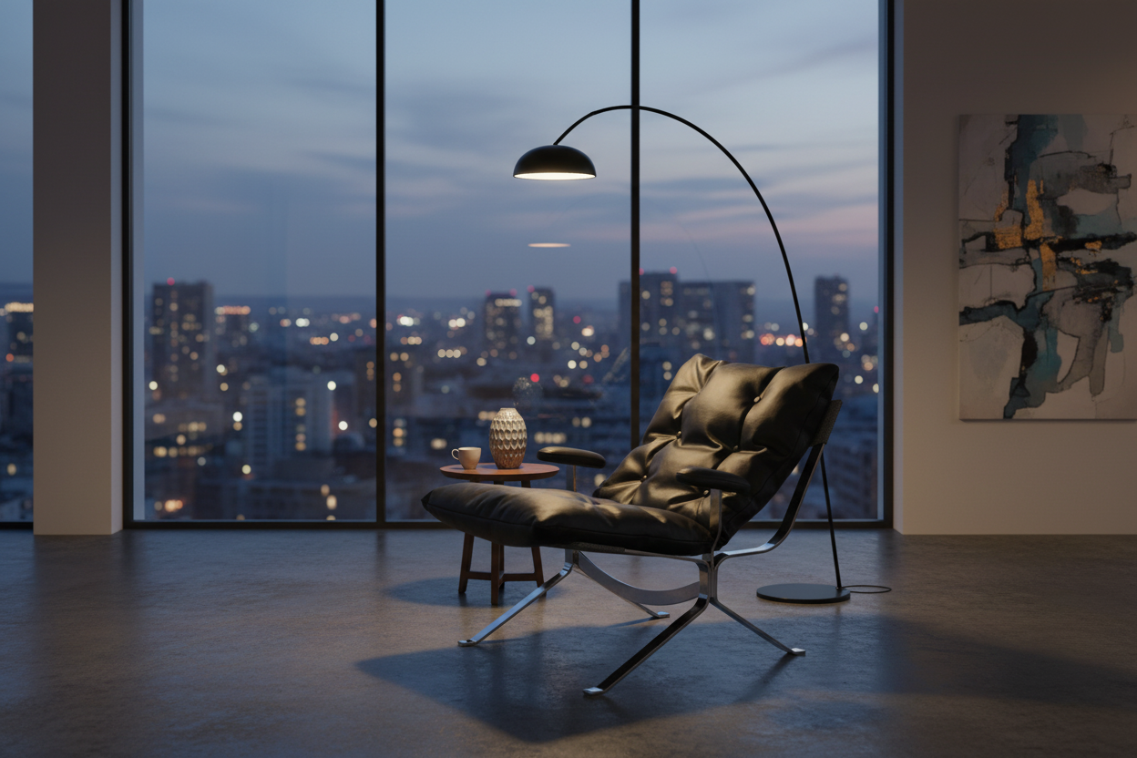 Falco Sling Lounge Chair — interior lifestyle context
