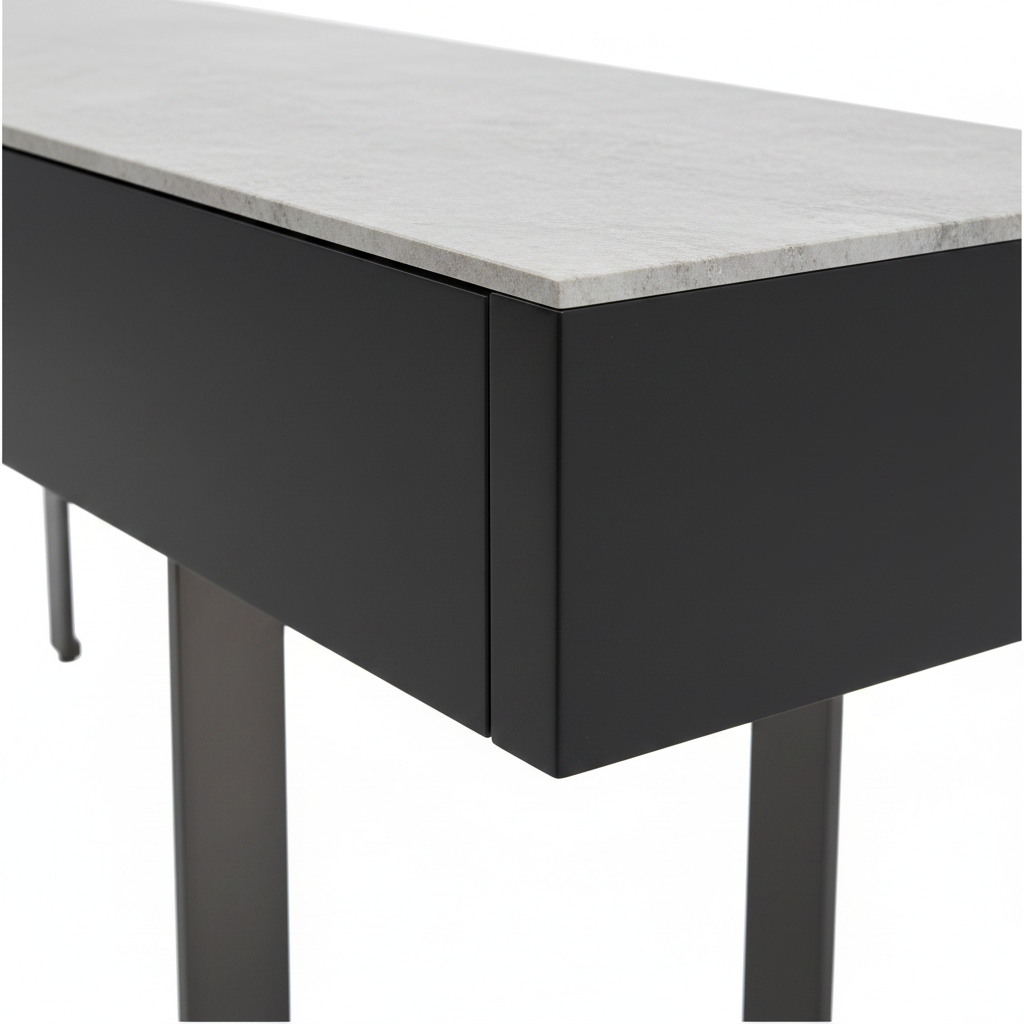 Noir Console Table — close-up detail