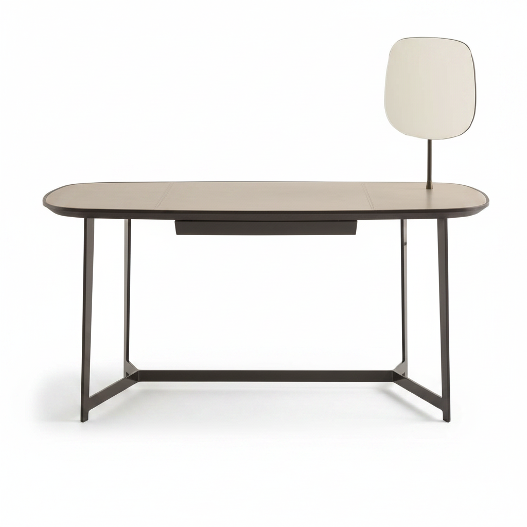 Side profile view of Ovale dressing table