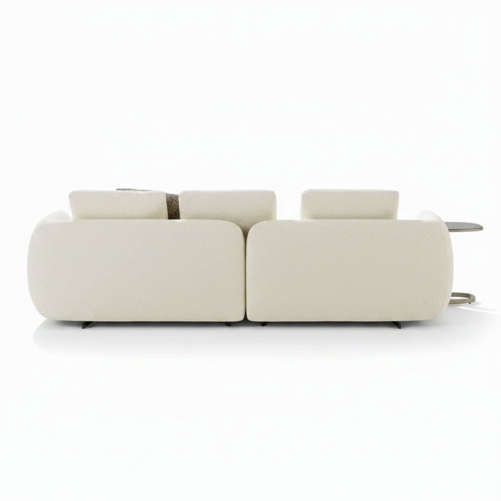 Tondo U-shape modular sectional sofa — back view