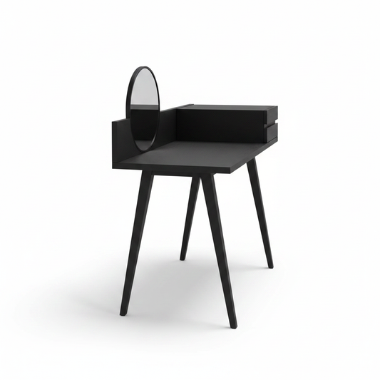 Side profile view of Noir dressing table