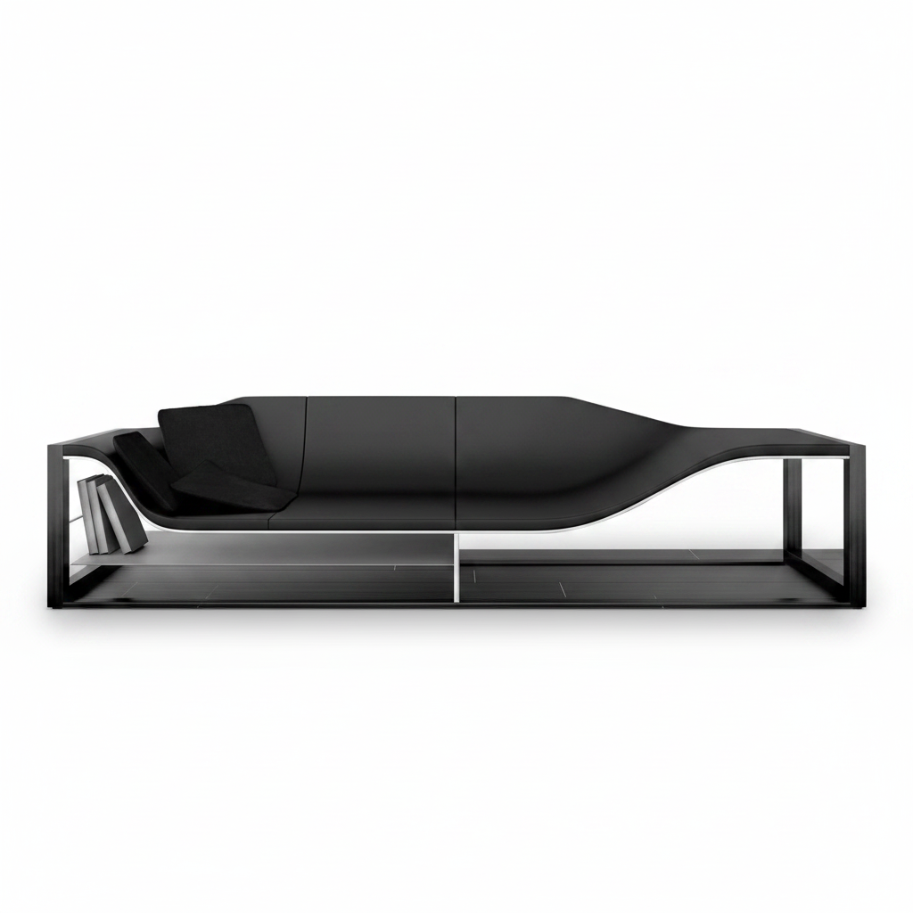 Linea Wave Sofa — side profile