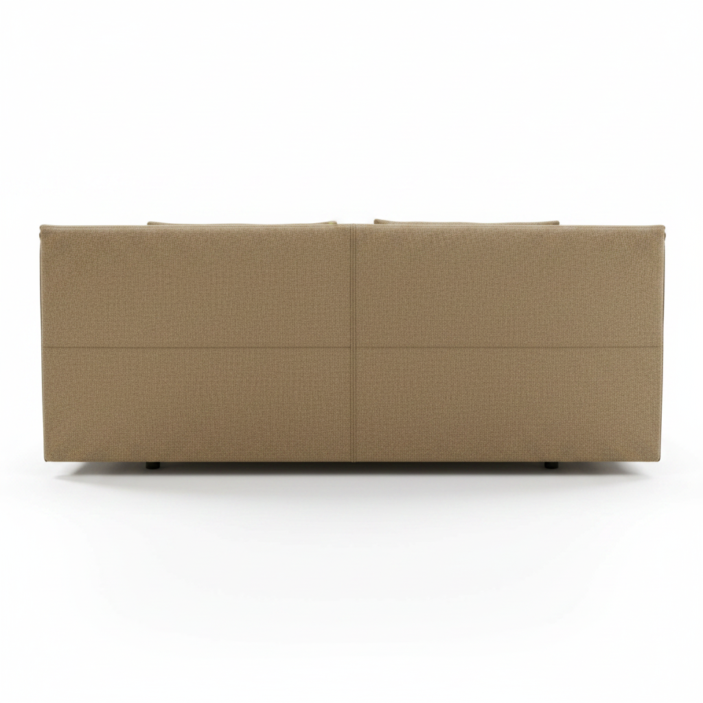 Velano Bed Frame back view showing headboard and base