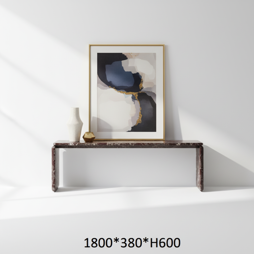 Verano Console Table — styled with accessories