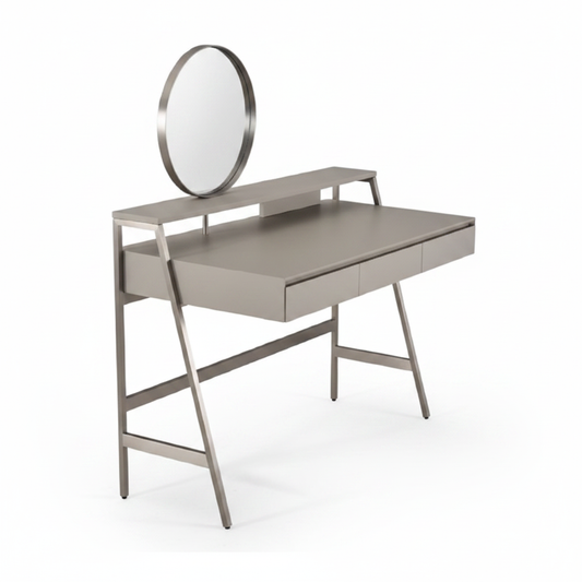 Side profile view of Cadre dressing table