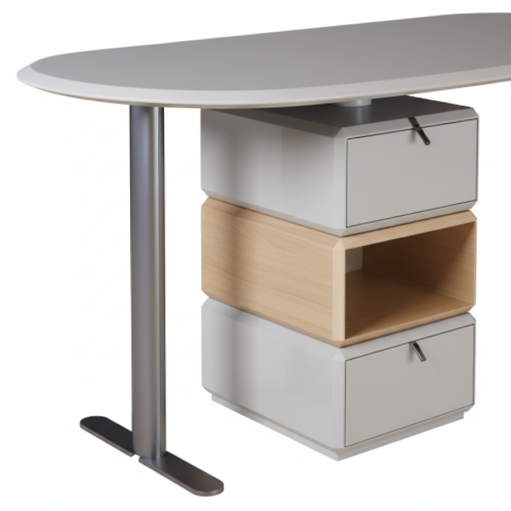 Ovale Desk — close-up detail