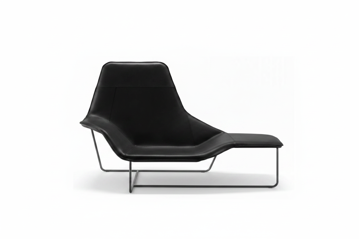 Luno Chaise Lounge Chair — side profile