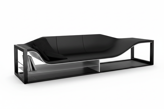 Linea Wave Sofa — front 3/4 view