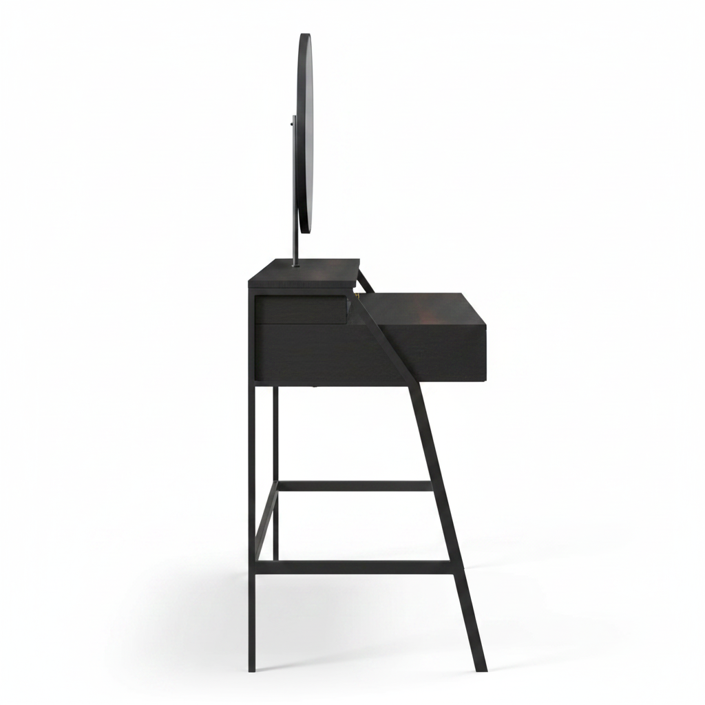 Side profile view of Noctis dressing table