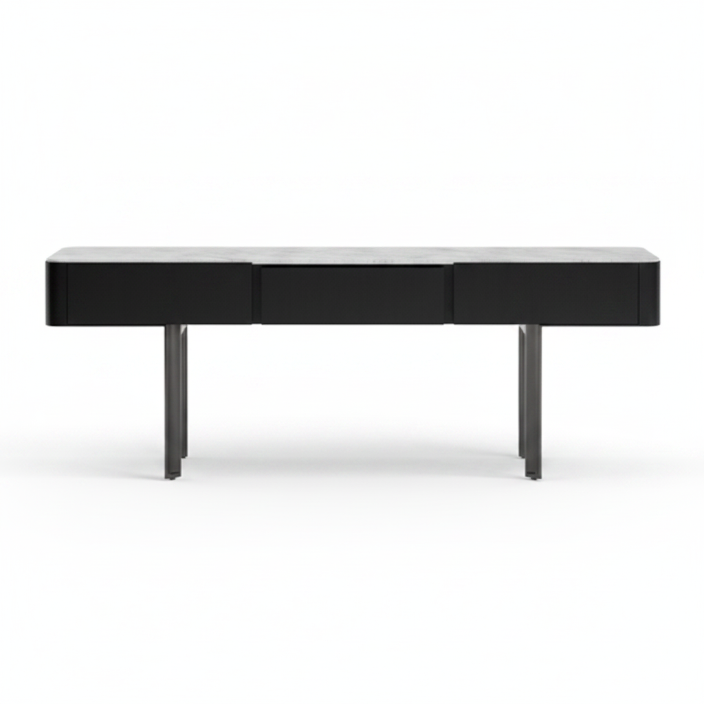 Noir Console Table — side profile view