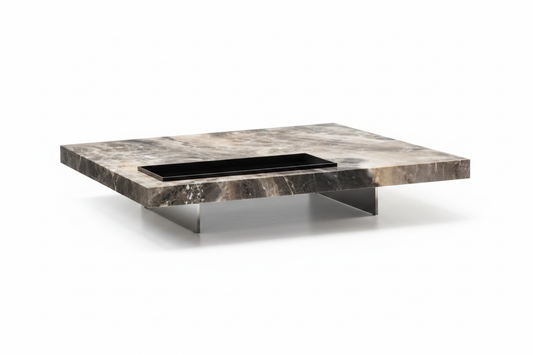 Speculo Square Marble Coffee Table back view