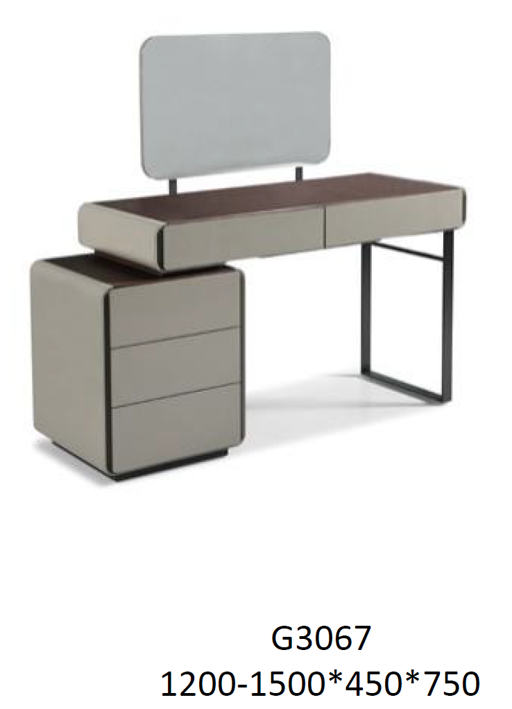 Corda Modular Dressing Table with Pedestal & Mirror