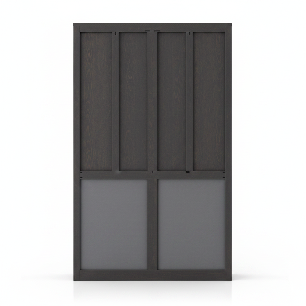 Noctis Display Cabinet back panel construction detail