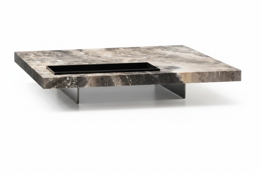Speculo Square Marble Coffee Table side view