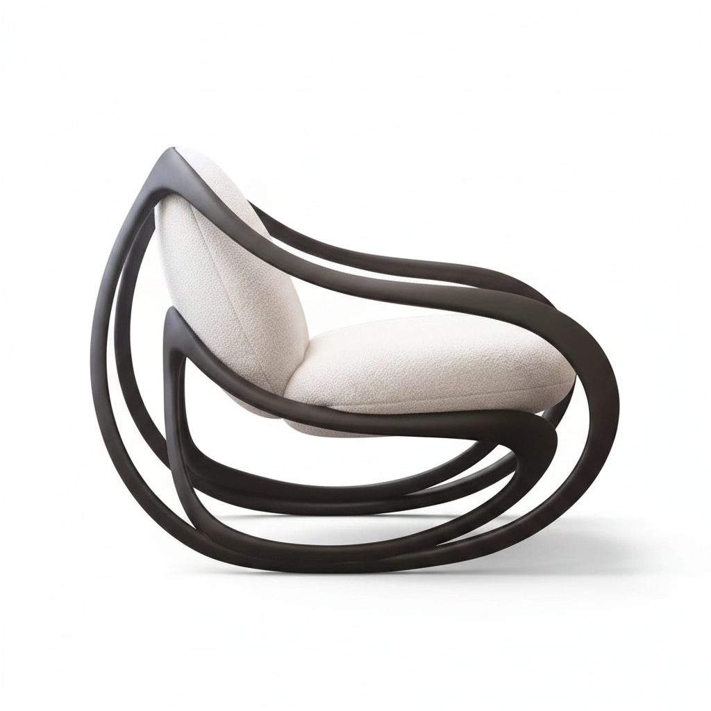 Orbis Loop Lounge Chair — side profile