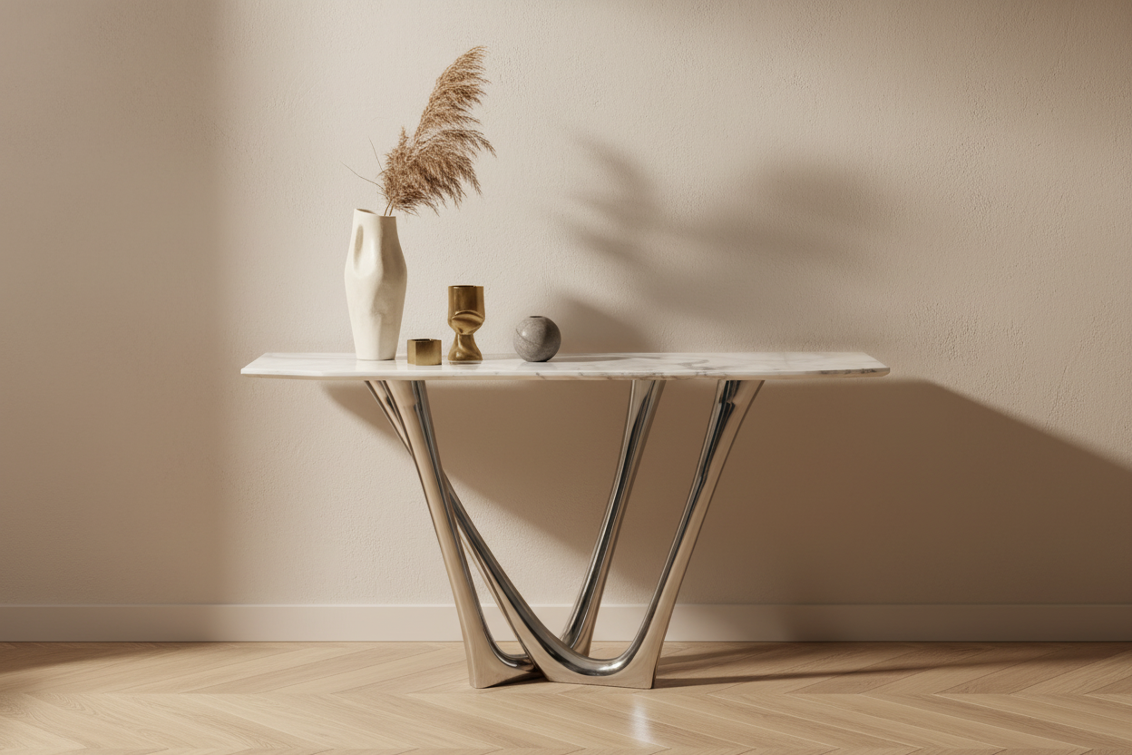 Arco Console Table — full interior context