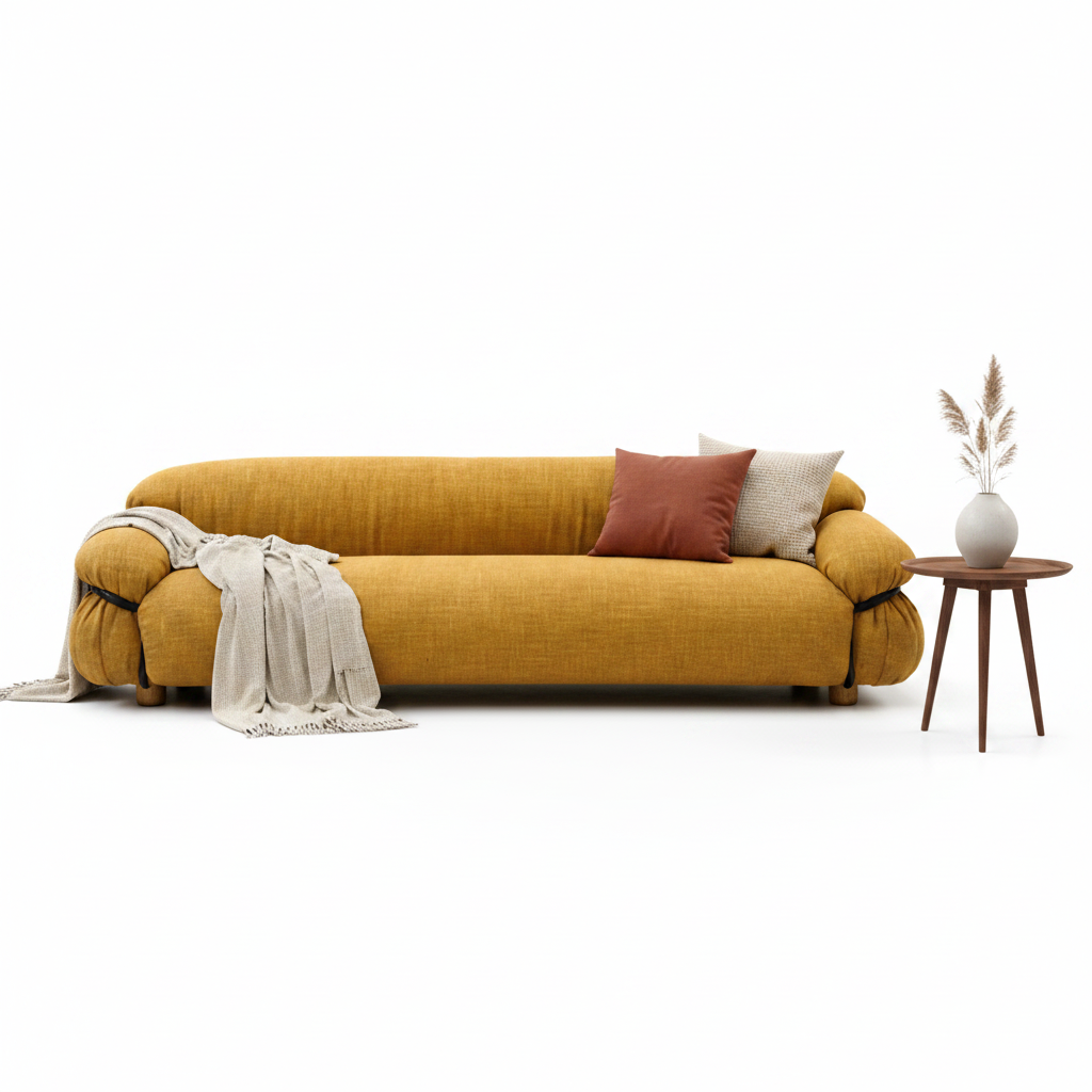 Aurven sofa styled with accessories