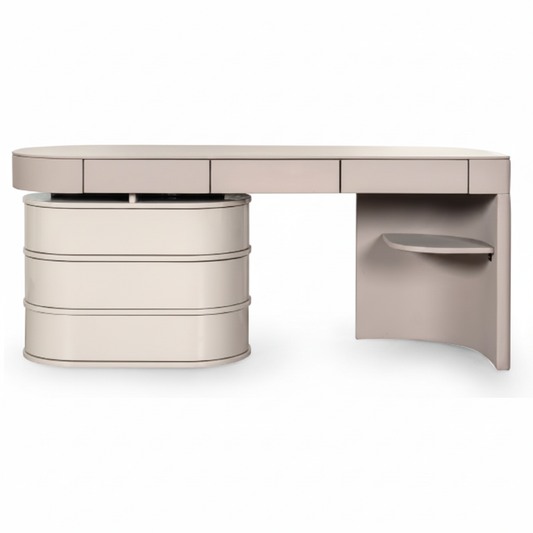 Side profile view of Rotunda dressing table