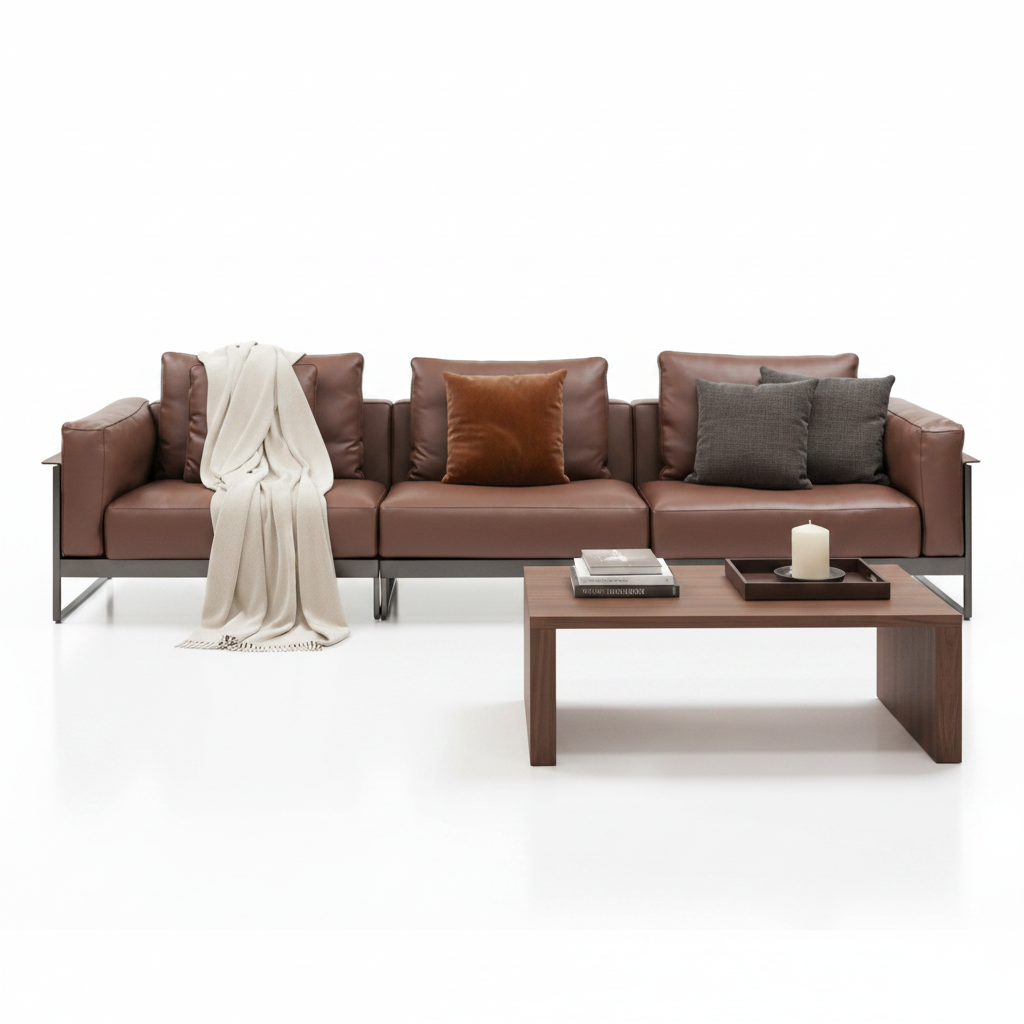 Ferrox sofa styled with accessories