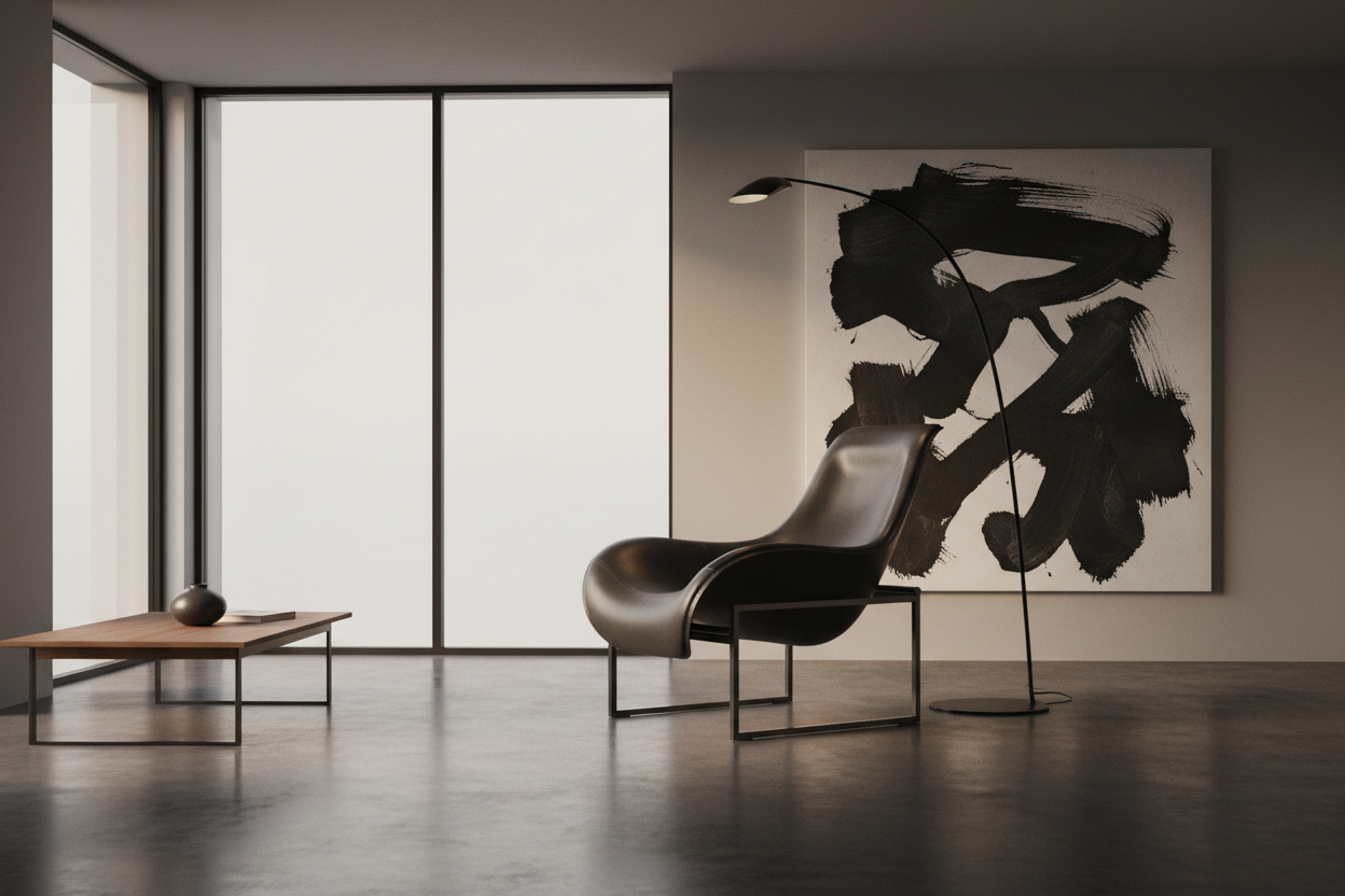 Forma Sculpt Lounge Chair — interior lifestyle context