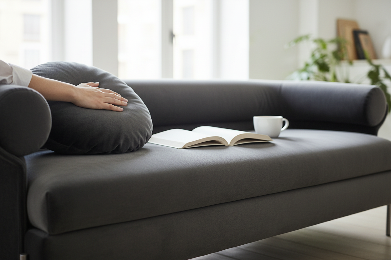 Velvano Three-Seater Sofa close-up lifestyle shot